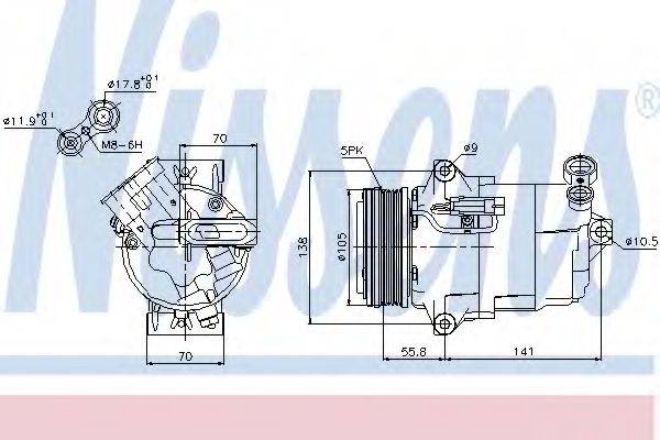 Компресор, кондиціонер NISSENS 89038