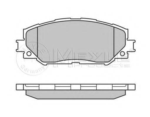 Комплект гальмівних колодок, дискове гальмо MEYLE 025 243 3617