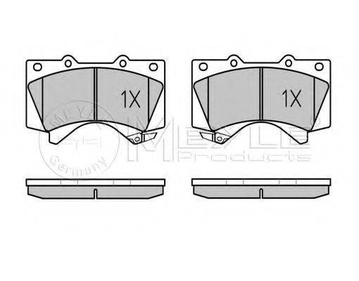 Комплект гальмівних колодок, дискове гальмо MEYLE 025 243 8618/W
