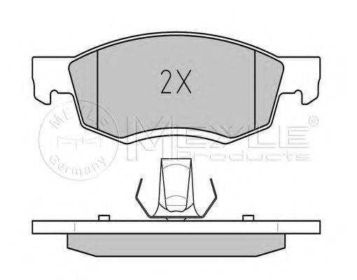 Комплект гальмівних колодок, дискове гальмо MEYLE 025 246 7318
