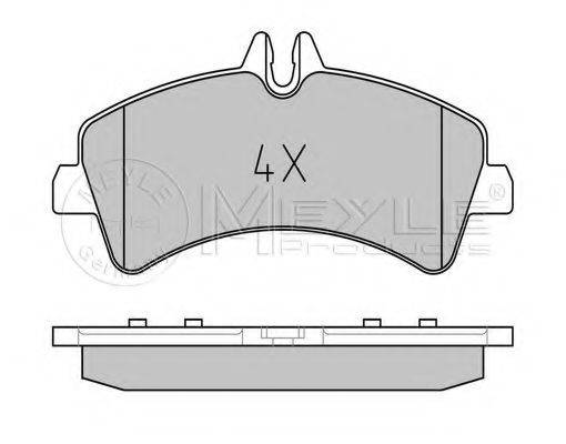 Комплект гальмівних колодок, дискове гальмо MEYLE 025 292 1720