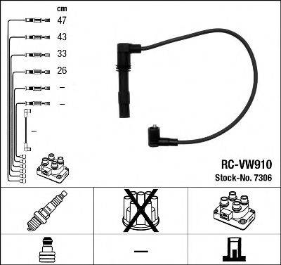 Комплект дротів запалення NGK 7306