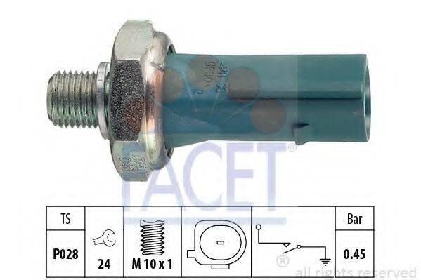 Датчик тиску масла FACET 7.0174