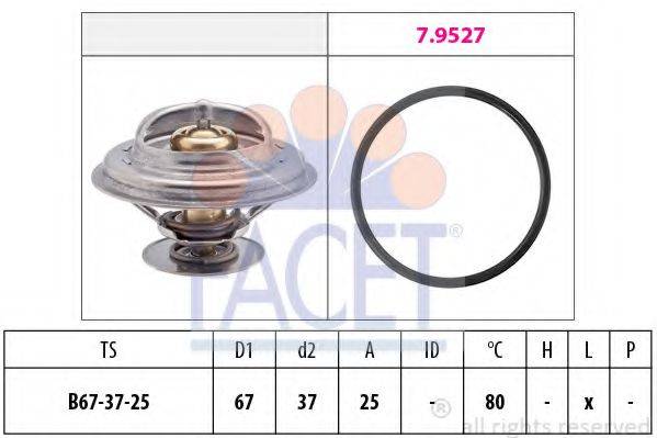 Термостат, що охолоджує рідину FACET 7.8623