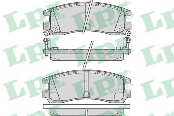 Комплект гальмівних колодок, дискове гальмо LPR 05P1031
