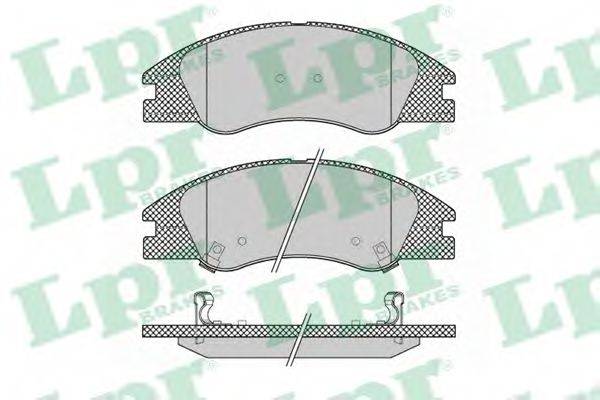 Комплект гальмівних колодок, дискове гальмо LPR 05P1349