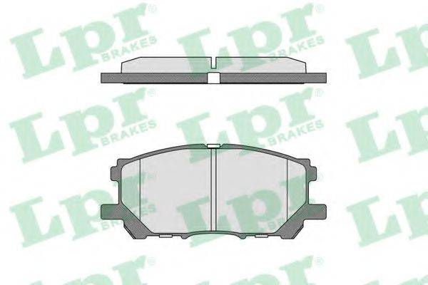 Комплект гальмівних колодок, дискове гальмо LPR 05P1368