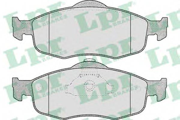 Комплект гальмівних колодок, дискове гальмо LPR 05P471