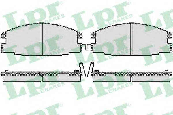 Комплект гальмівних колодок, дискове гальмо LPR 05P544
