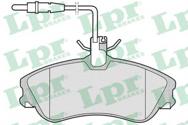 Комплект гальмівних колодок, дискове гальмо LPR 05P683