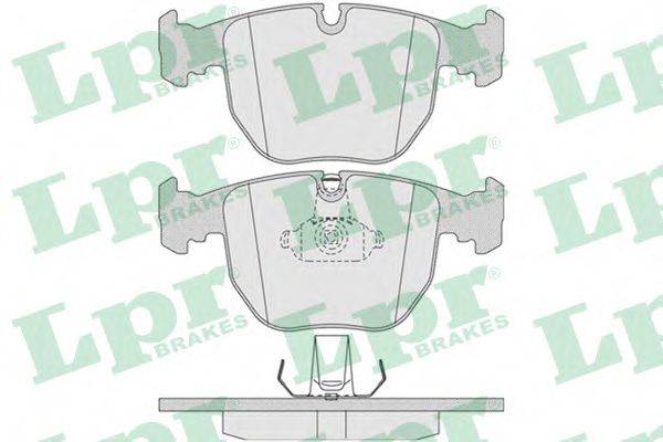 Комплект гальмівних колодок, дискове гальмо LPR 05P771