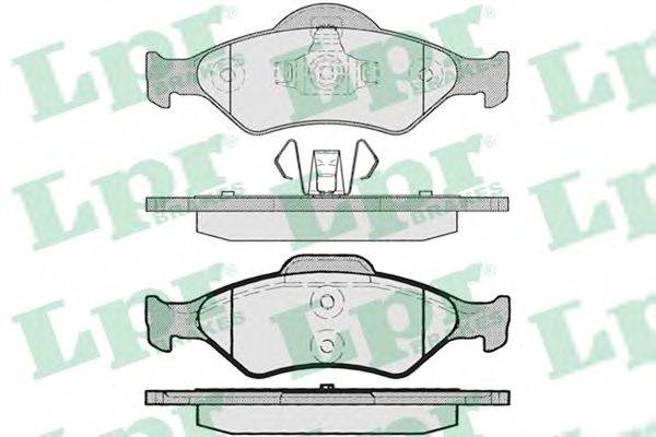 Комплект гальмівних колодок, дискове гальмо LPR 05P795