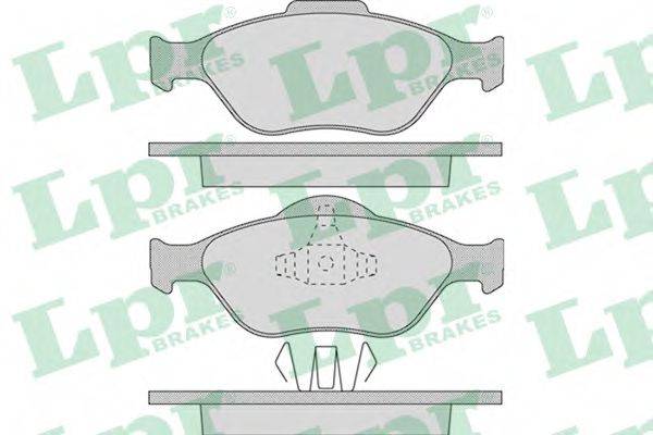 Комплект гальмівних колодок, дискове гальмо LPR 05P949