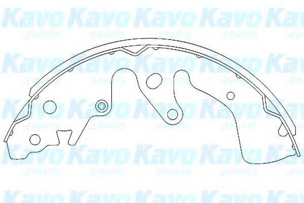 Комплект гальмівних колодок KAVO PARTS KBS-8901