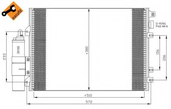 Конденсатор, кондиціонер NRF 35967