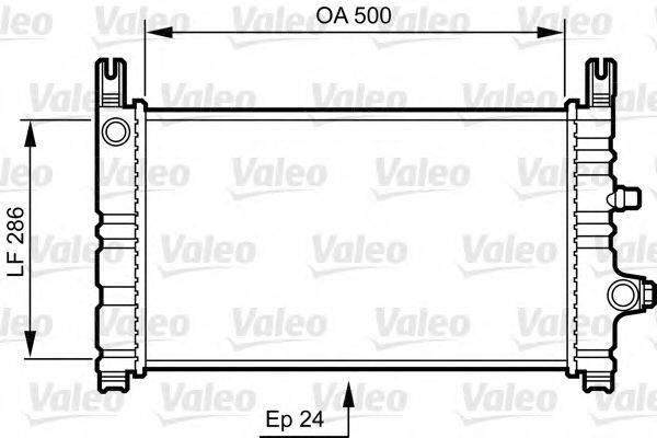 Радіатор, охолодження двигуна VALEO 731299