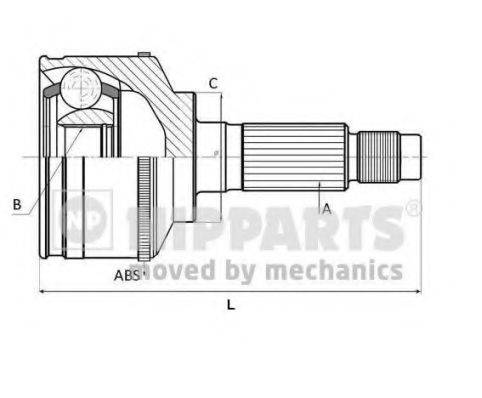 Шарнірний комплект, приводний вал NIPPARTS N2823148