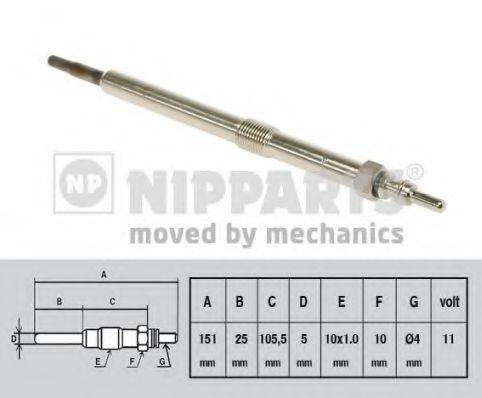 Свічка розжарювання NIPPARTS N5711031