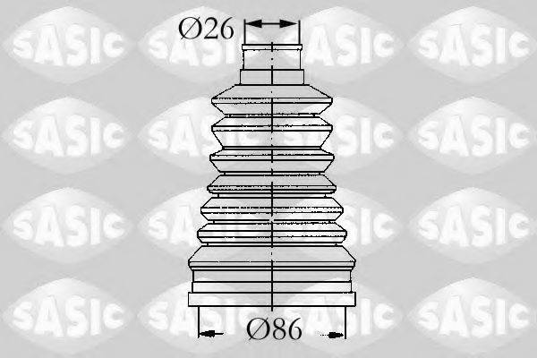 Комплект пильника, приводний вал SASIC 4003440