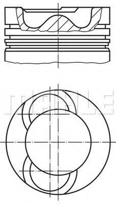 Поршень MAHLE ORIGINAL 028 19 02