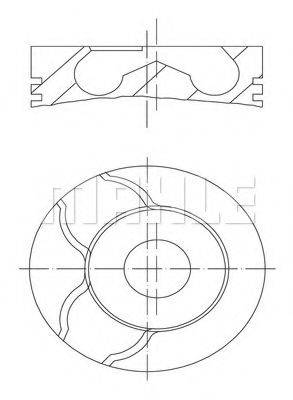 Поршень MAHLE ORIGINAL 022 01 00