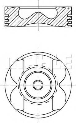 Поршень MAHLE ORIGINAL 022 26 00