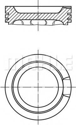 Поршень MAHLE ORIGINAL 033 16 02