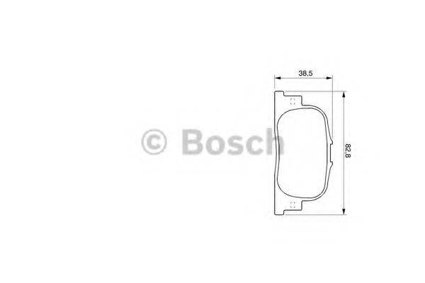 Комплект гальмівних колодок, дискове гальмо BOSCH 0 986 424 730