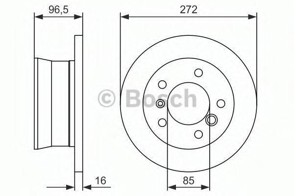 гальмівний диск BOSCH 0 986 479 B33