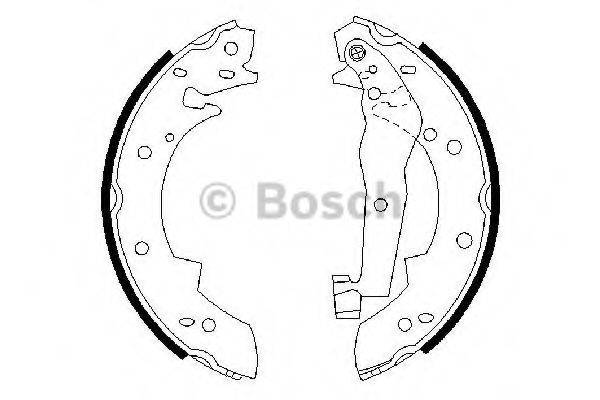 Комплект гальмівних колодок BOSCH 0 986 487 013