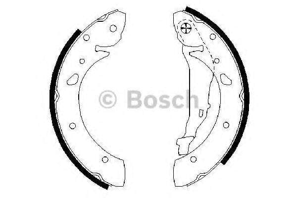 Комплект гальмівних колодок BOSCH 0 986 487 572