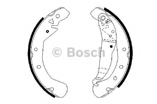 Комплект гальмівних колодок BOSCH 0 986 487 658