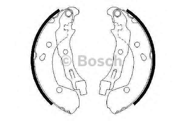 Комплект гальмівних колодок BOSCH 0 986 487 668