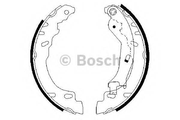 Комплект гальмівних колодок BOSCH 0 986 487 704