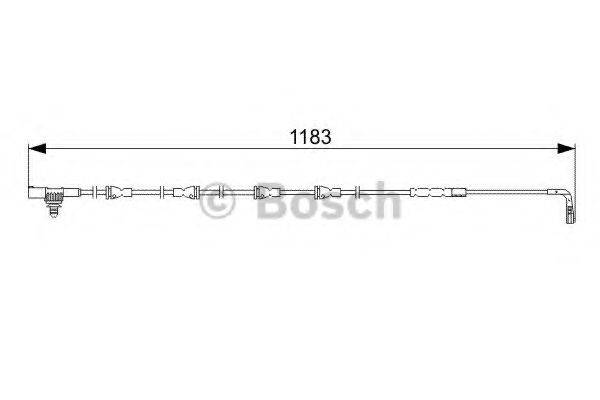 Сигналізатор, знос гальмівних колодок BOSCH 1 987 473 031