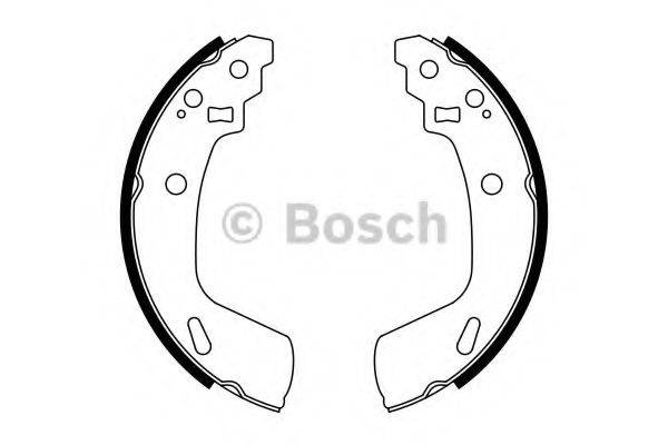 Комплект гальмівних колодок BOSCH 0 986 487 775