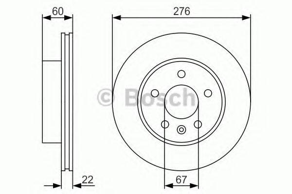 гальмівний диск BOSCH 0 986 479 R95