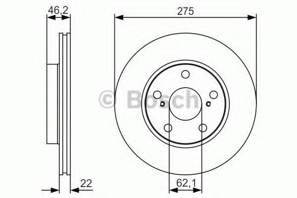 гальмівний диск BOSCH 0 986 479 R97