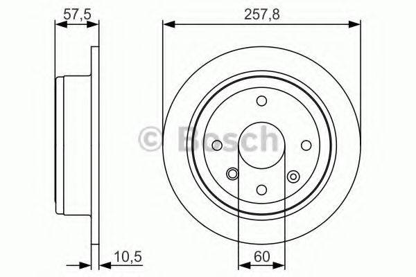 гальмівний диск BOSCH 0 986 479 S08