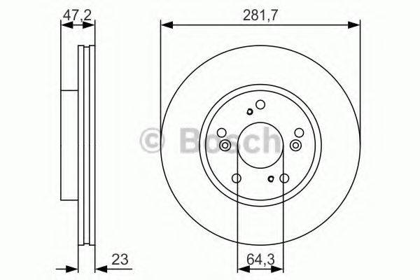 гальмівний диск BOSCH 0 986 479 S47