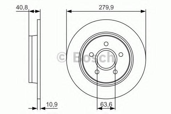 гальмівний диск BOSCH 0 986 479 S49