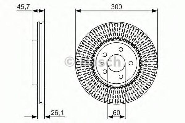 гальмівний диск BOSCH 0 986 479 666