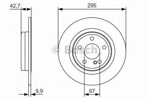 гальмівний диск BOSCH 0 986 479 A04