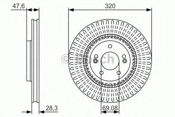 гальмівний диск BOSCH 0 986 479 A21