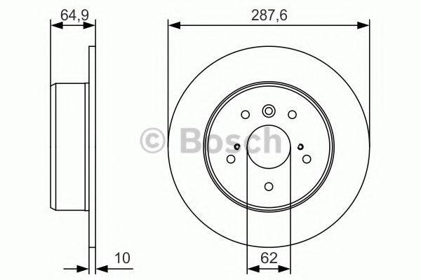 гальмівний диск BOSCH 0 986 479 T69