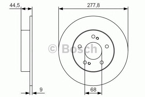 гальмівний диск BOSCH 0 986 479 T86