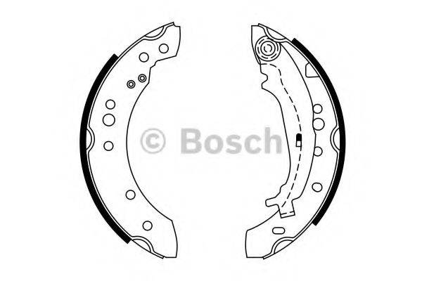 Комплект гальмівних колодок BOSCH 0 986 487 746