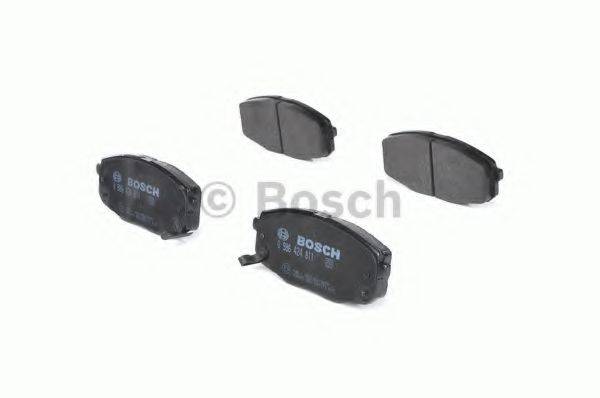 Комплект гальмівних колодок, дискове гальмо BOSCH 0 986 424 811