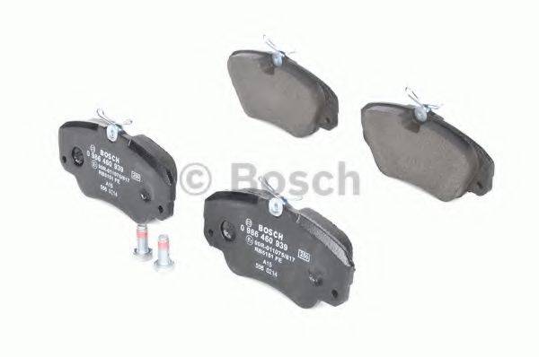 Комплект гальмівних колодок, дискове гальмо BOSCH 0 986 460 939