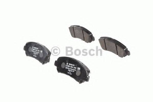 Комплект гальмівних колодок, дискове гальмо BOSCH 0 986 494 244